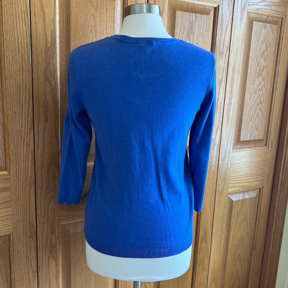 TALBOTS - Charming Cardigan - Scallop -- NEW with Tag - Picture 4 of 11